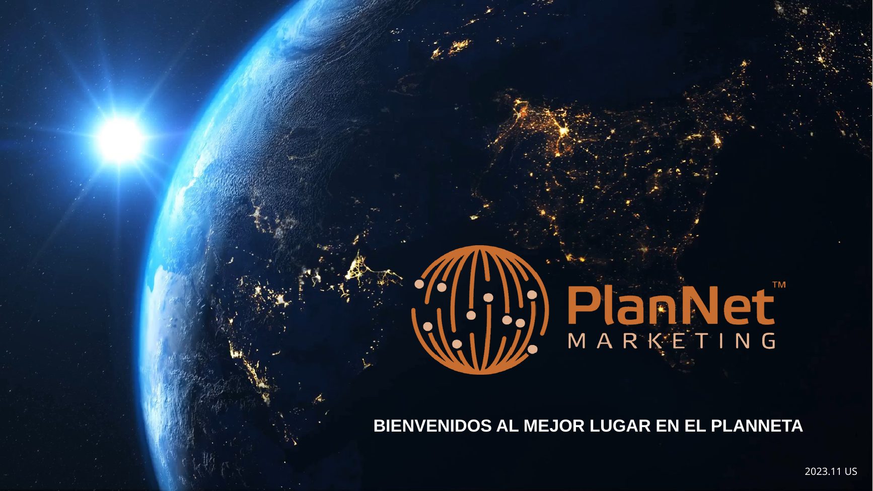 Presentación del negocio de PlanNet Marketing 2026 (español) — Diapositiva 1: Bienvenidos al mejor lugar en el PlanNeta