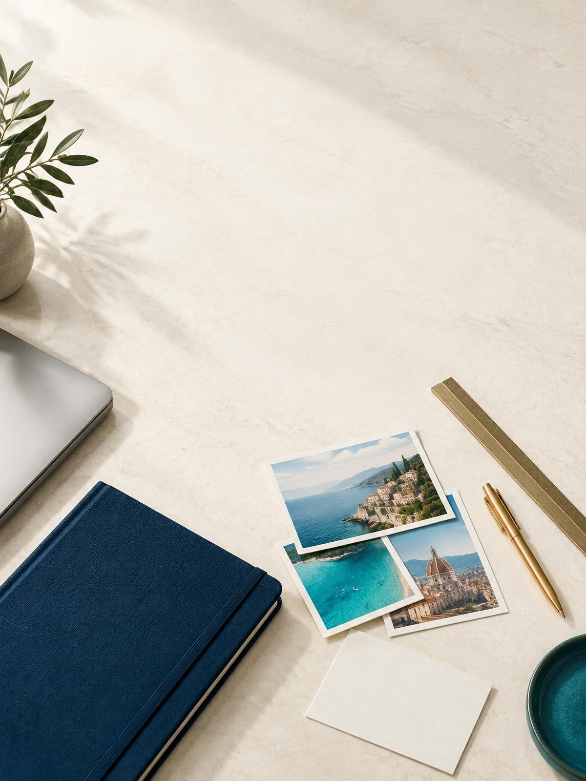Before You Become a Travel Advisor field guide on an elegant planning desk
